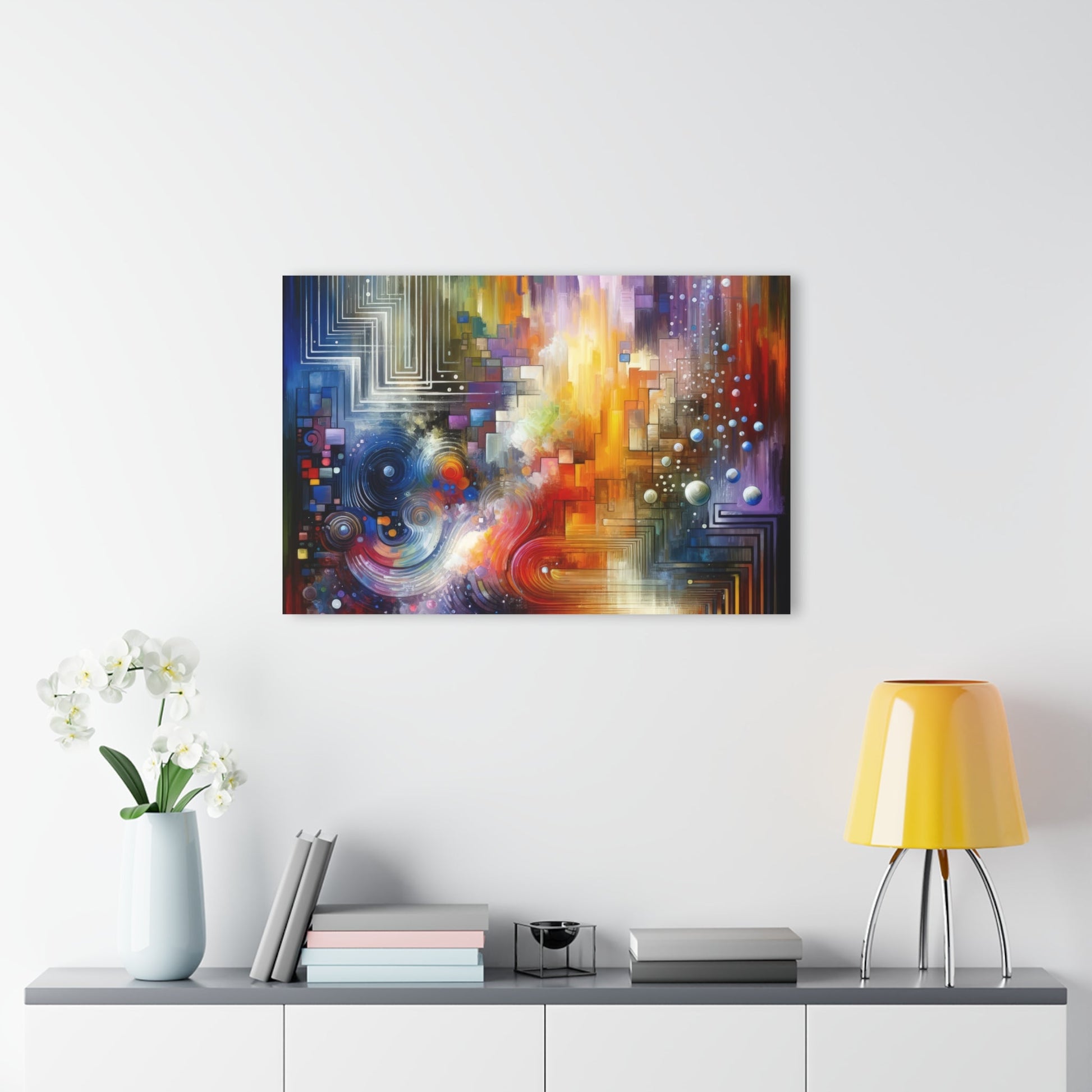 Abstract Technicolor Synthesis Acrylic Prints (French Cleat Hanging) - ATUH.ART