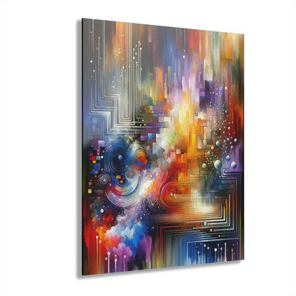 Abstract Technicolor Synthesis Acrylic Prints (French Cleat Hanging) - ATUH.ART