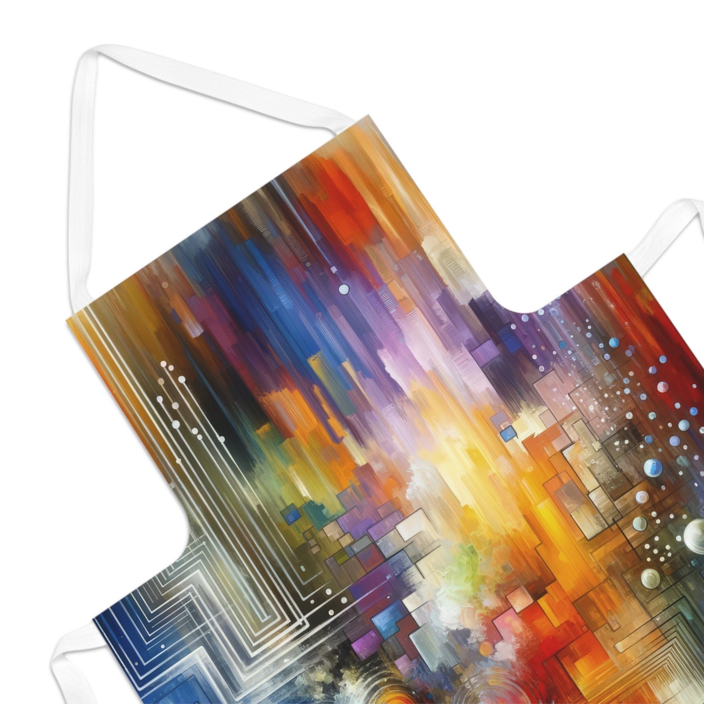 Abstract Technicolor Synthesis Adult Apron (AOP) - ATUH.ART
