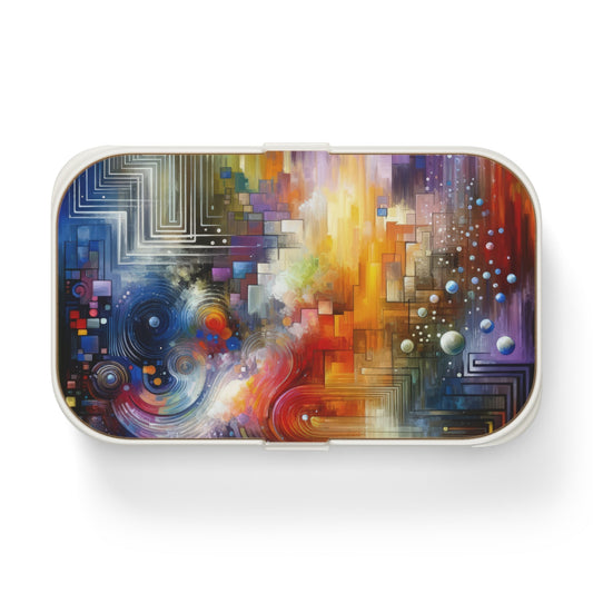 Abstract Technicolor Synthesis Bento Lunch Box - ATUH.ART