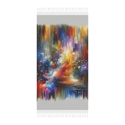 Abstract Technicolor Synthesis Boho Beach Cloth - ATUH.ART