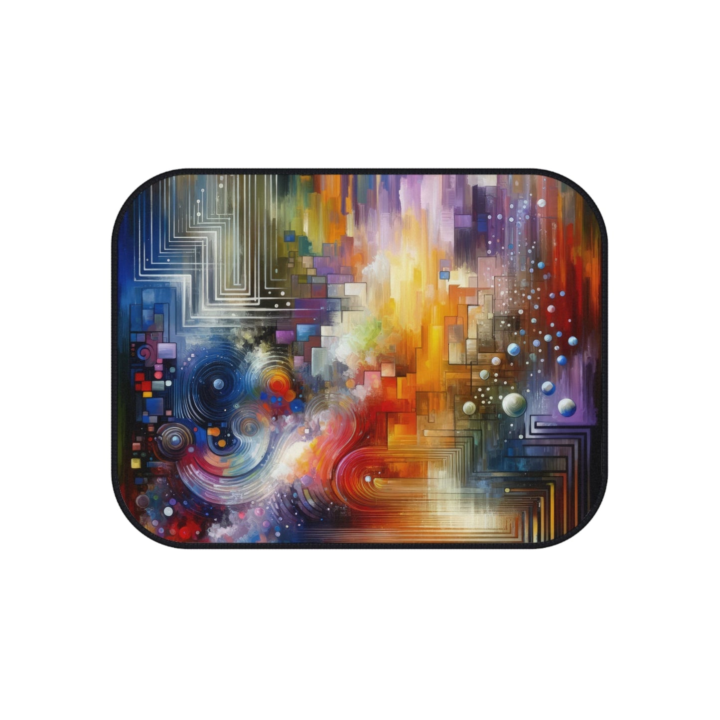 Abstract Technicolor Synthesis Car Mats (Set of 4) - ATUH.ART