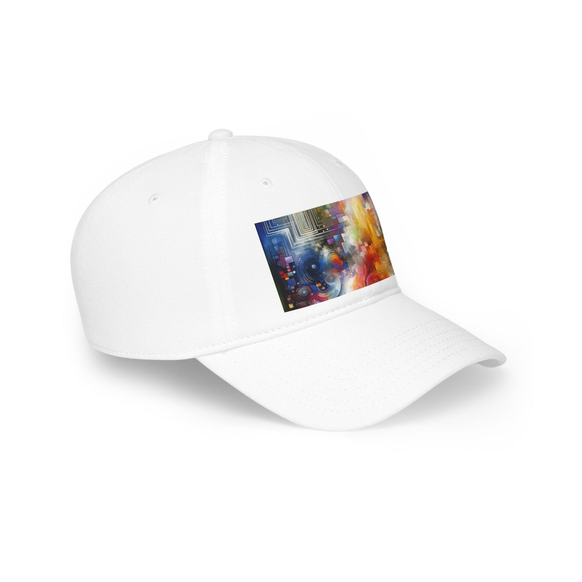 Abstract Technicolor Synthesis Low Profile Baseball Cap - ATUH.ART