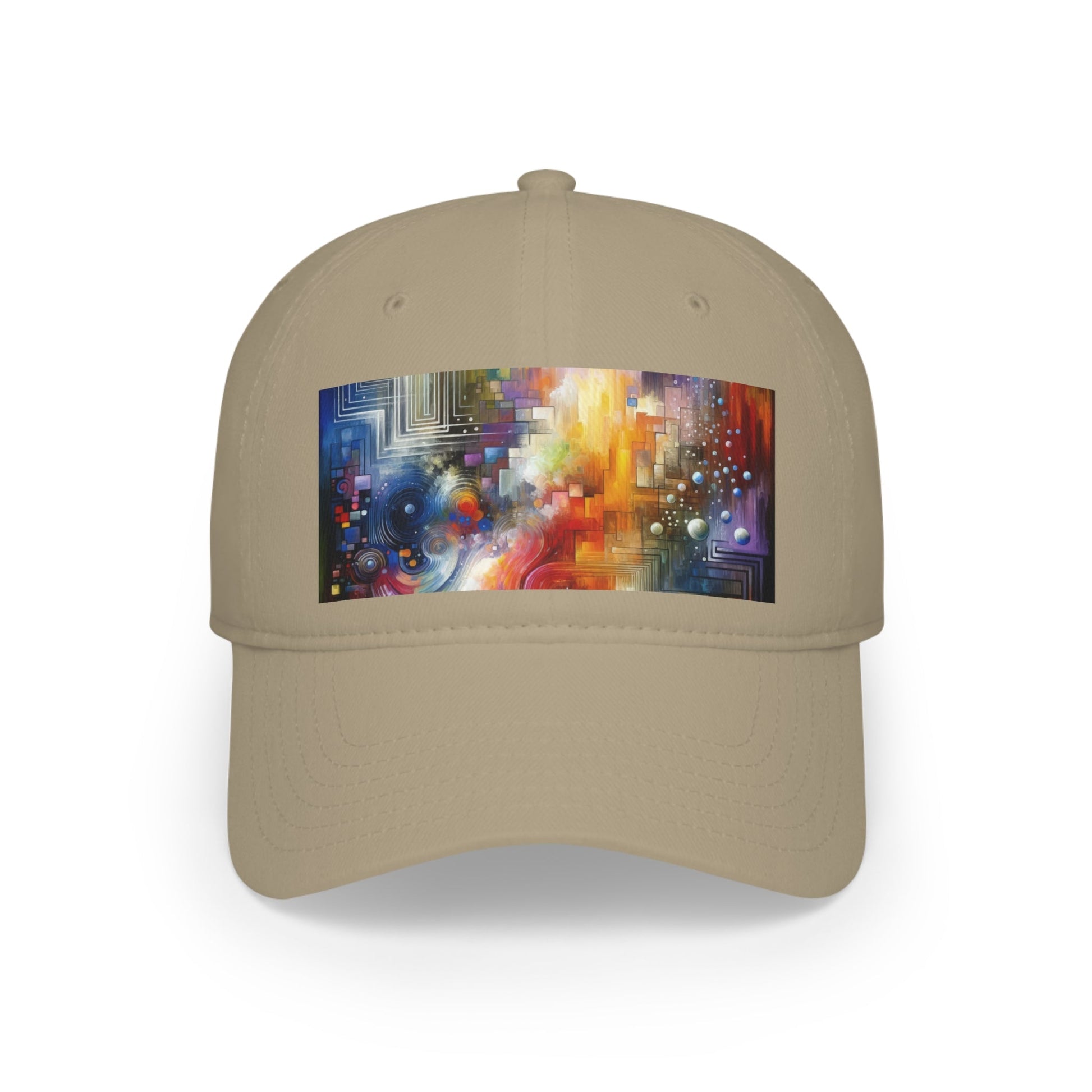 Abstract Technicolor Synthesis Low Profile Baseball Cap - ATUH.ART