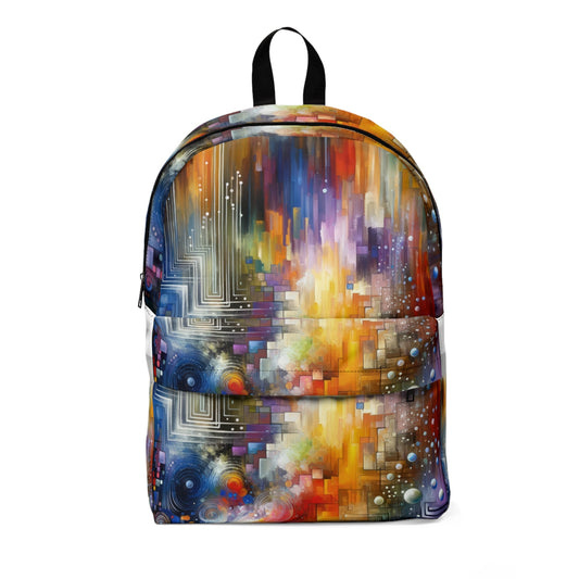 Abstract Technicolor Synthesis Unisex Classic Backpack - ATUH.ART