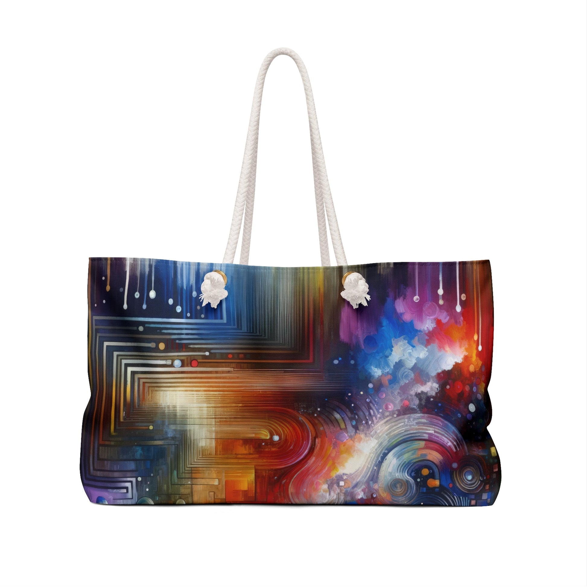 Abstract Technicolor Synthesis Weekender Bag - ATUH.ART