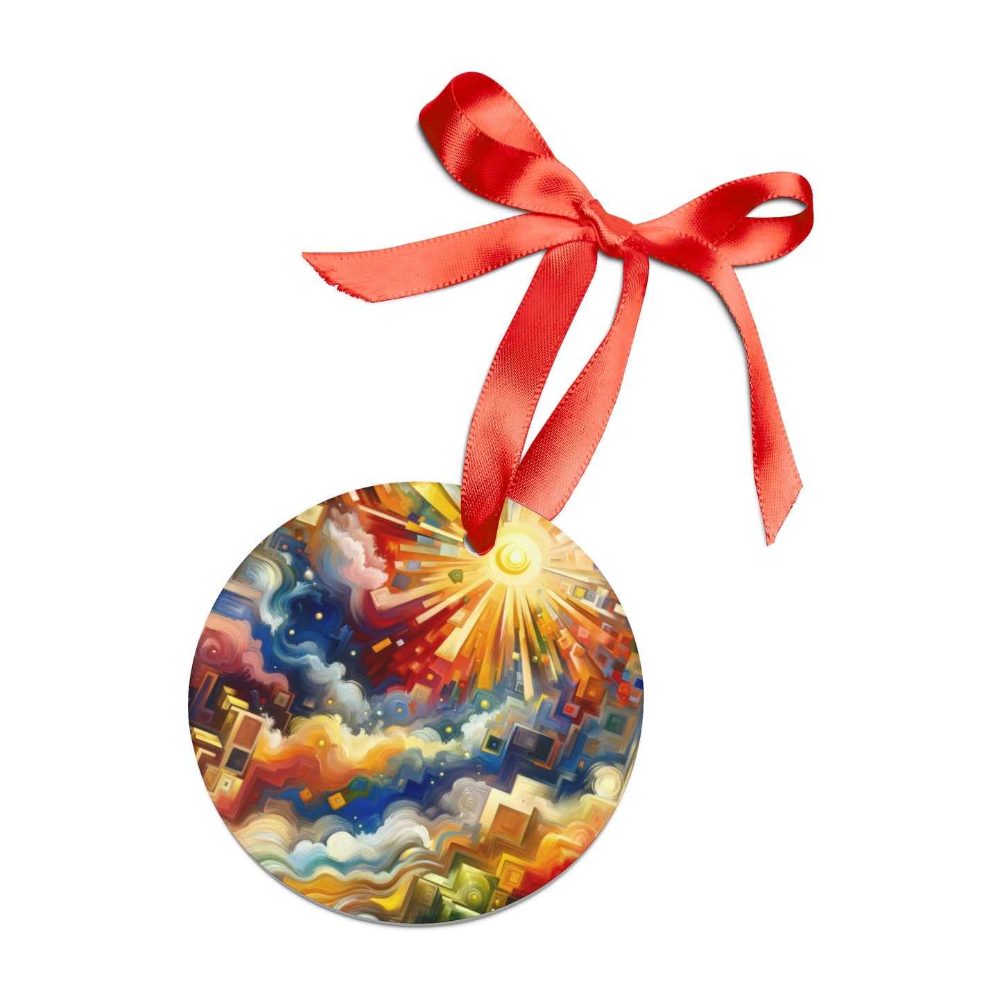 Abundant Resources Burst Acrylic Ornament with Ribbon - ATUH.ART