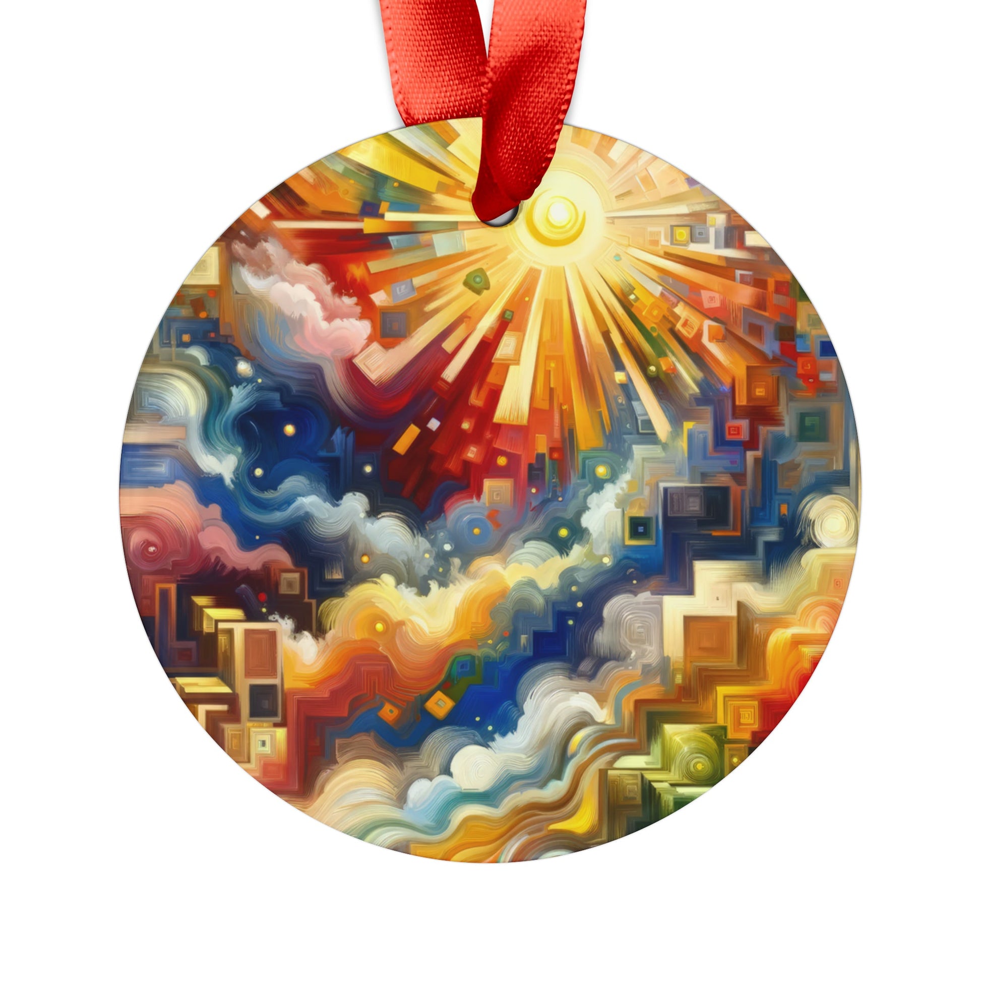 Abundant Resources Burst Acrylic Ornament with Ribbon - ATUH.ART