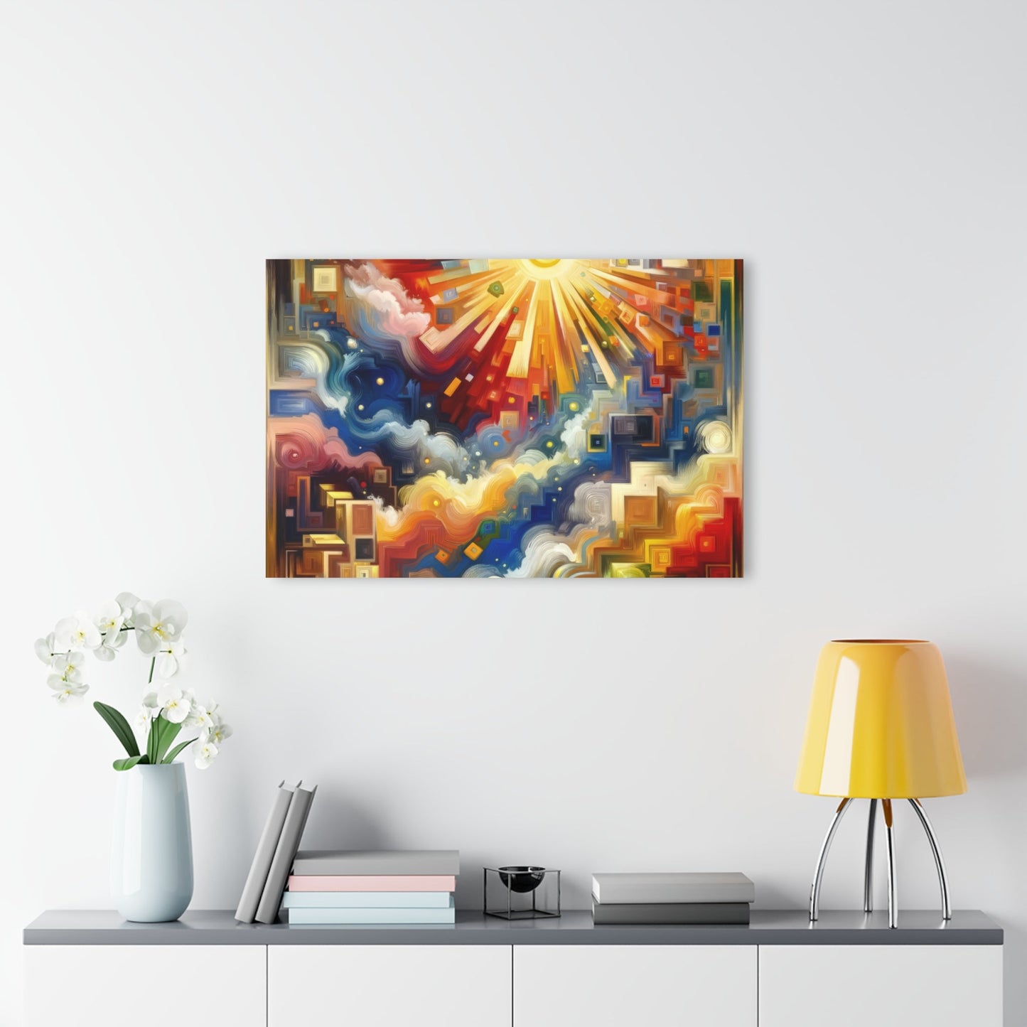 Abundant Resources Burst Acrylic Prints (French Cleat Hanging) - ATUH.ART