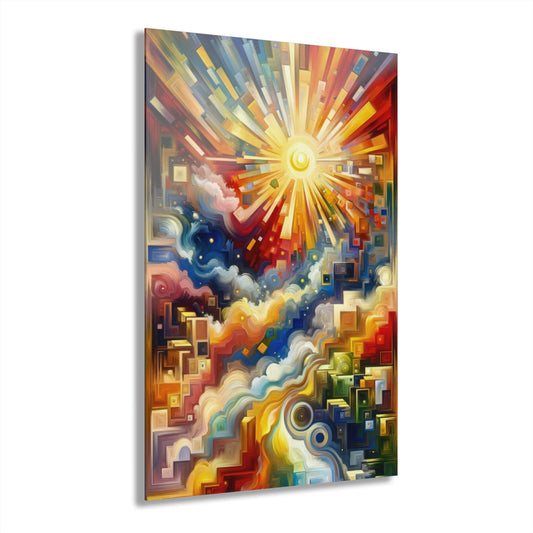 Abundant Resources Burst Acrylic Prints (French Cleat Hanging) - ATUH.ART