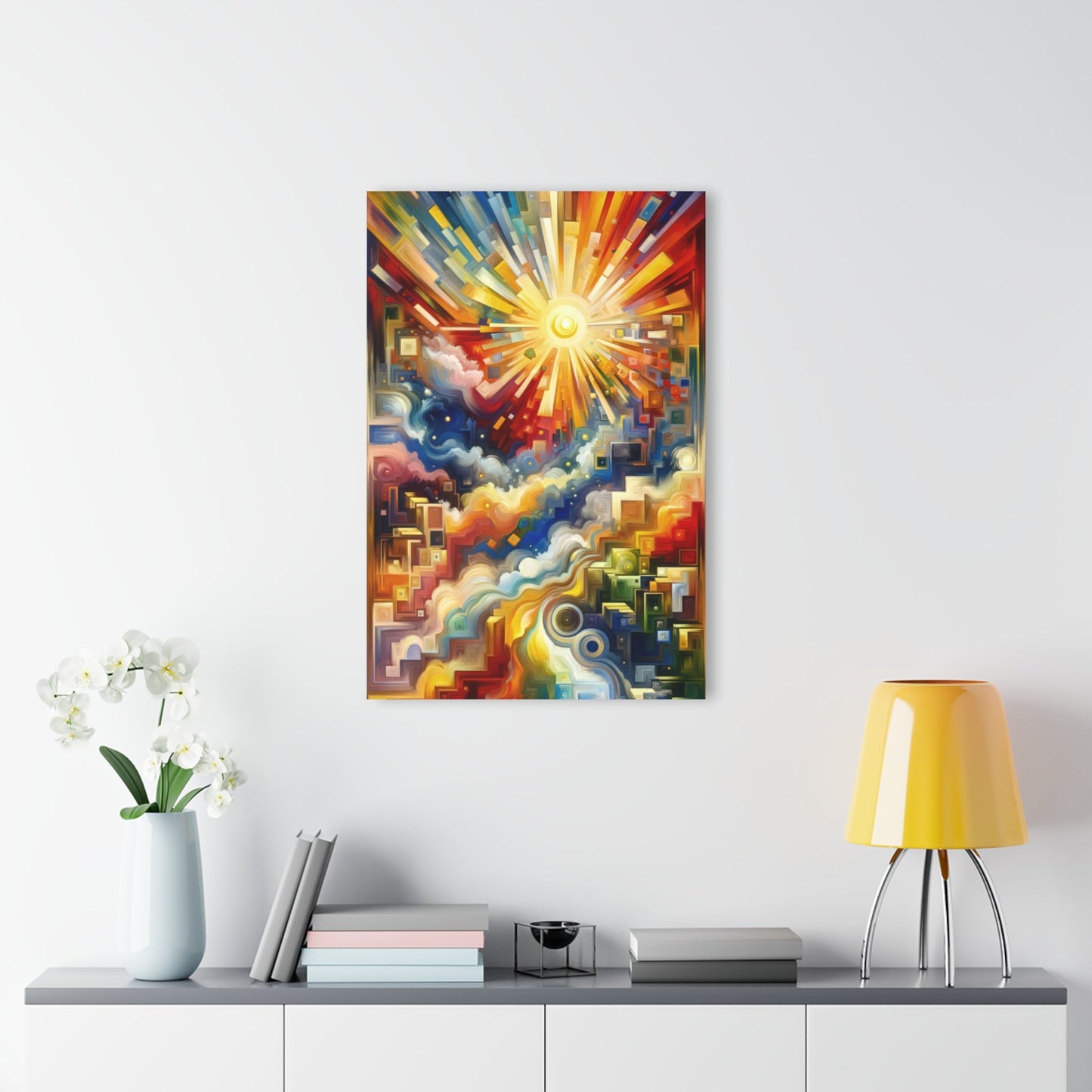 Abundant Resources Burst Acrylic Prints (French Cleat Hanging) - ATUH.ART