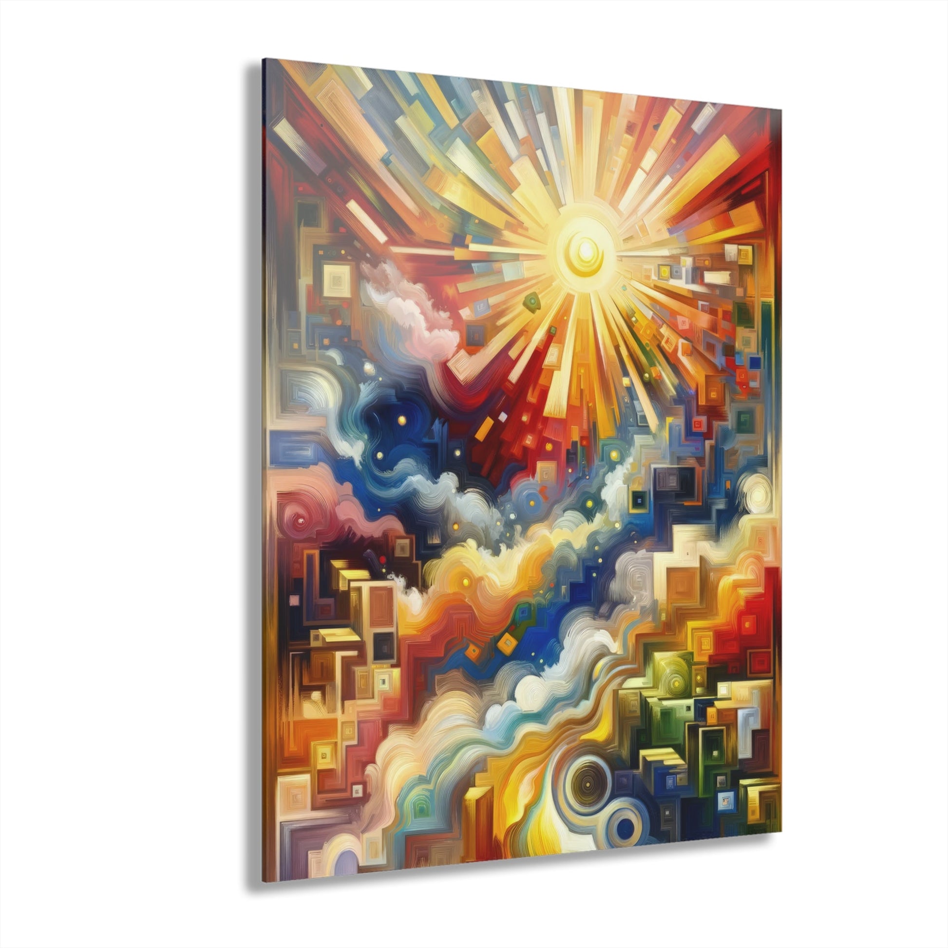 Abundant Resources Burst Acrylic Prints (French Cleat Hanging) - ATUH.ART