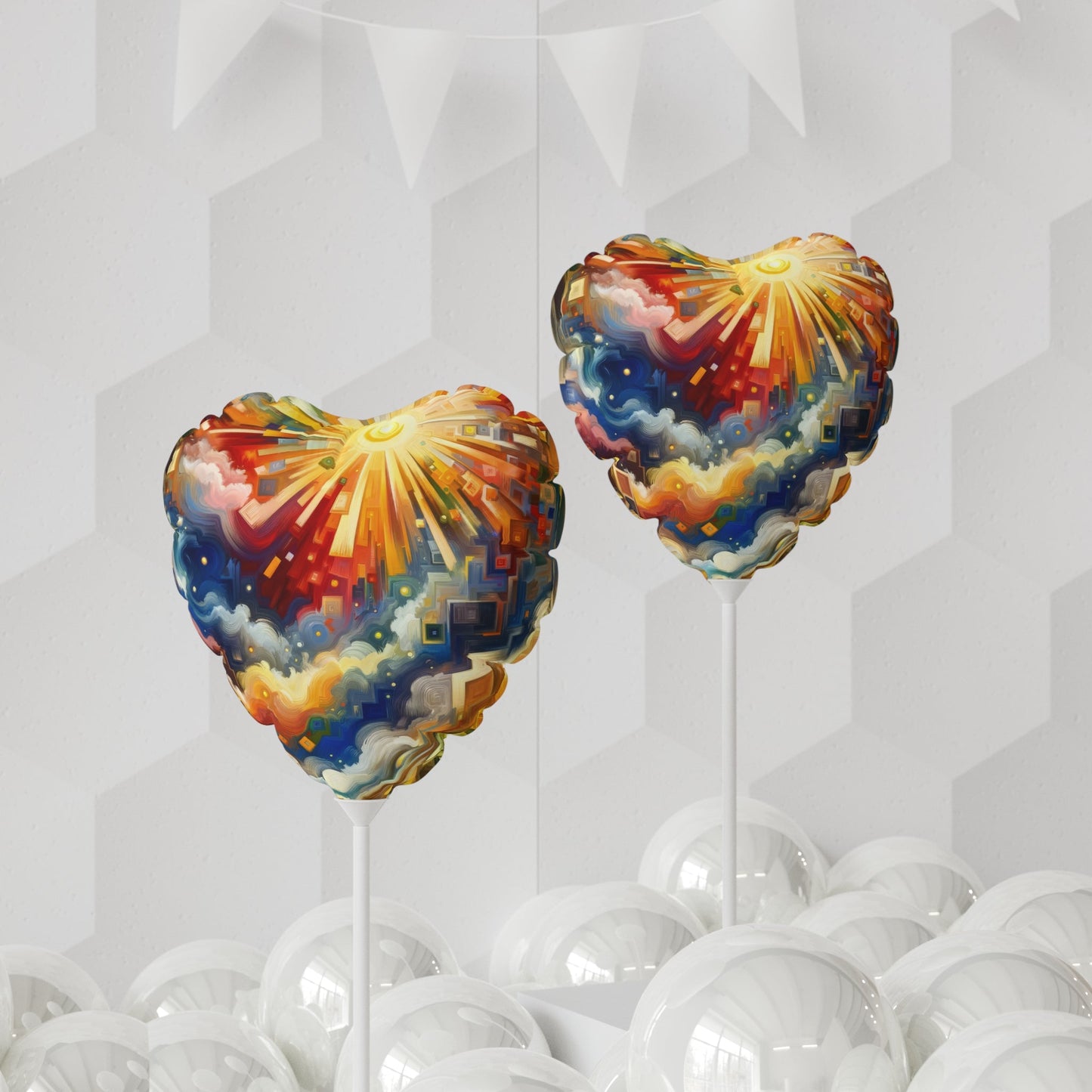 Abundant Resources Burst Balloon (Round and Heart-shaped), 11" - ATUH.ART