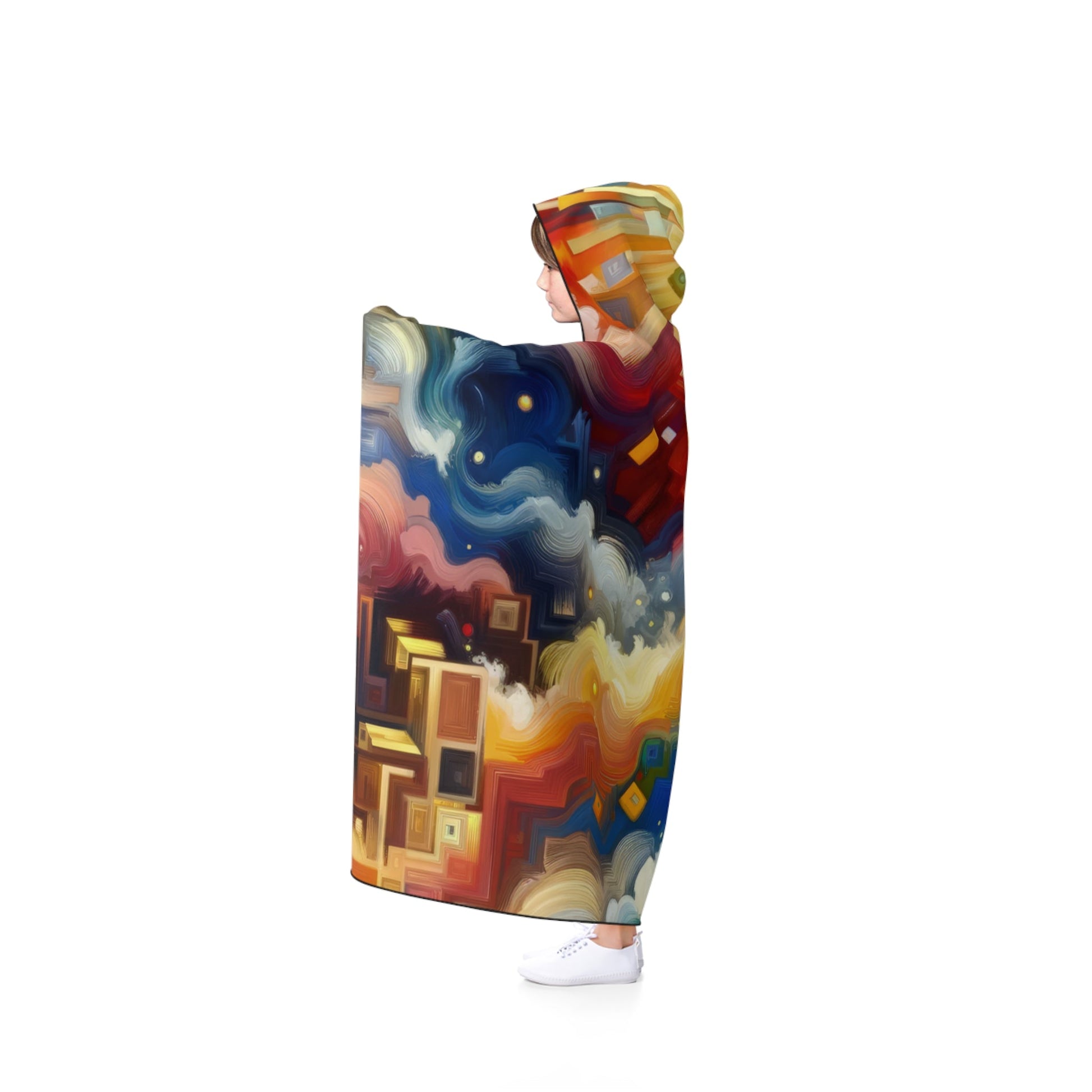 Abundant Resources Burst Hooded Blanket - ATUH.ART