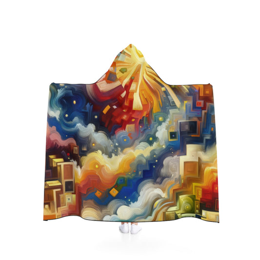 Abundant Resources Burst Hooded Blanket - ATUH.ART