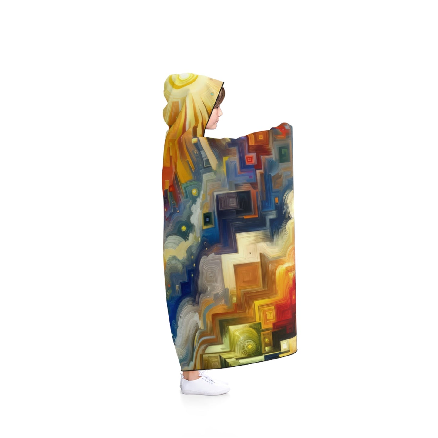 Abundant Resources Burst Hooded Blanket - ATUH.ART