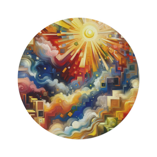Abundant Resources Burst Round Rug - ATUH.ART