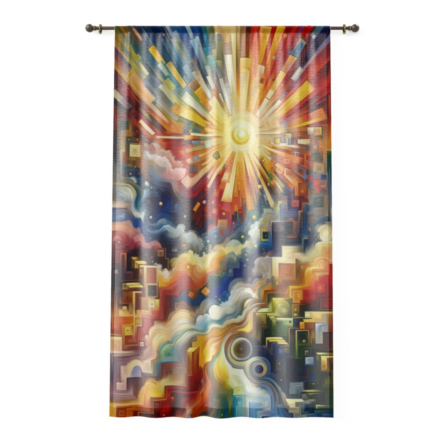 Abundant Resources Burst Window Curtain - ATUH.ART