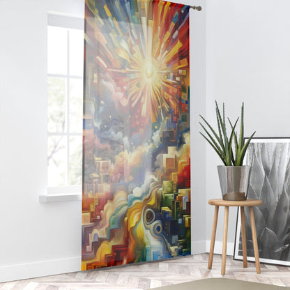 Abundant Resources Burst Window Curtain - ATUH.ART