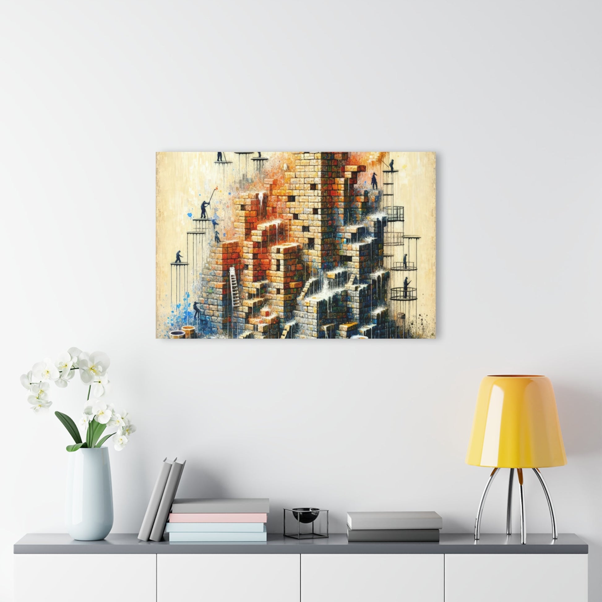 Actions Constructing Society Acrylic Prints (French Cleat Hanging) - ATUH.ART