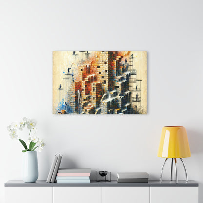 Actions Constructing Society Acrylic Prints (French Cleat Hanging) - ATUH.ART
