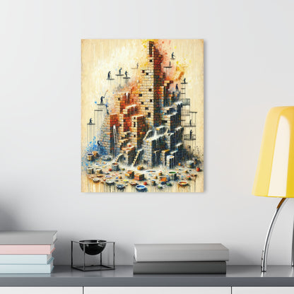 Actions Constructing Society Acrylic Prints (French Cleat Hanging) - ATUH.ART