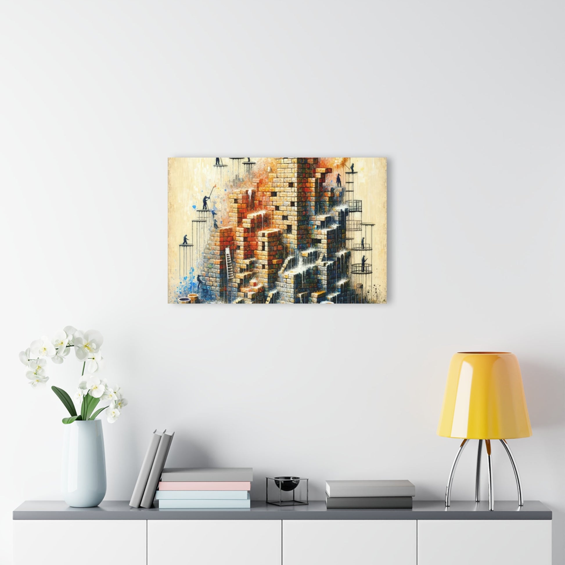 Actions Constructing Society Acrylic Prints (French Cleat Hanging) - ATUH.ART