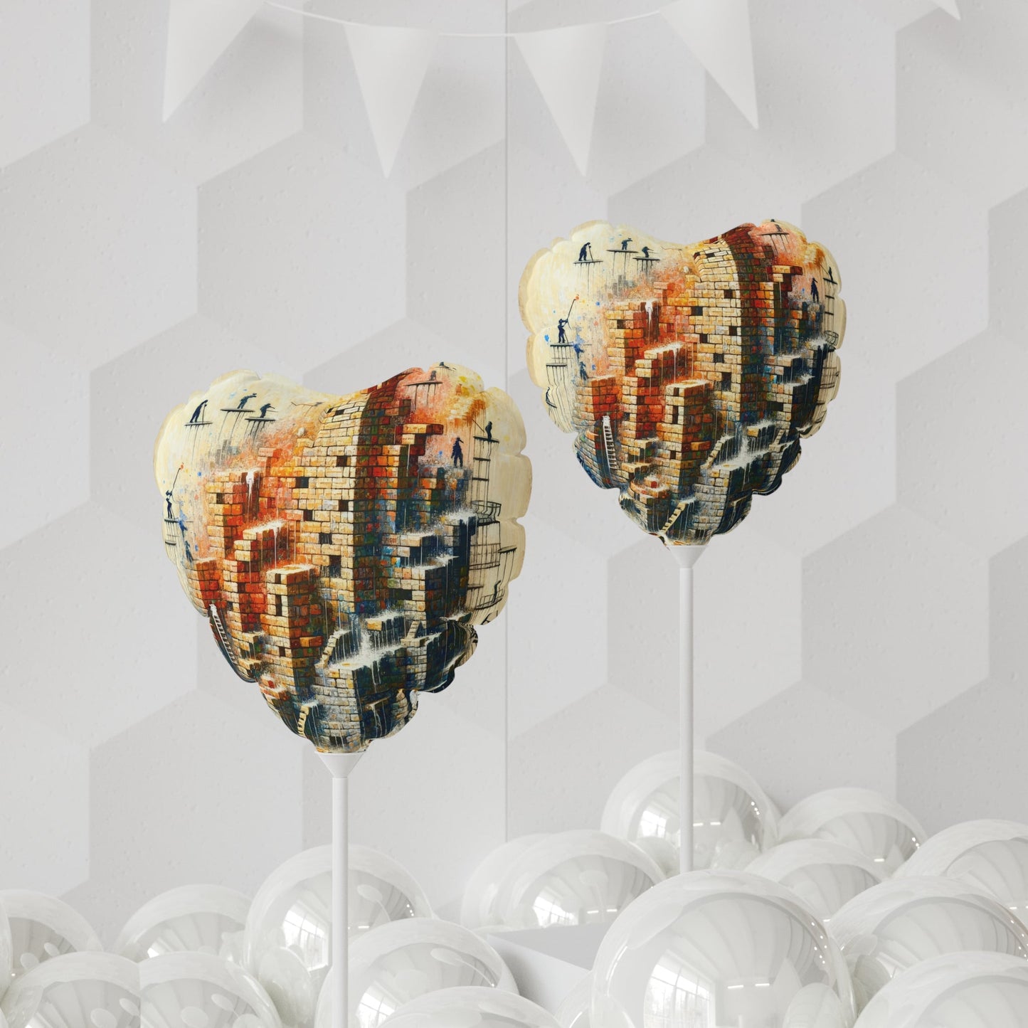 Actions Constructing Society Balloon (Round and Heart-shaped), 11" - ATUH.ART