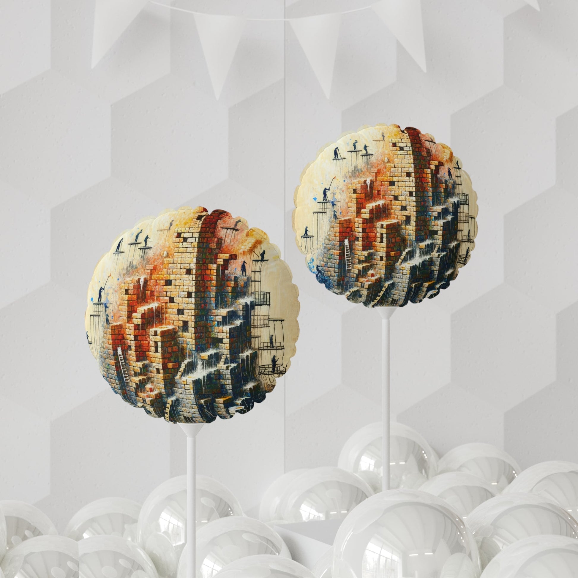 Actions Constructing Society Balloon (Round and Heart-shaped), 11" - ATUH.ART
