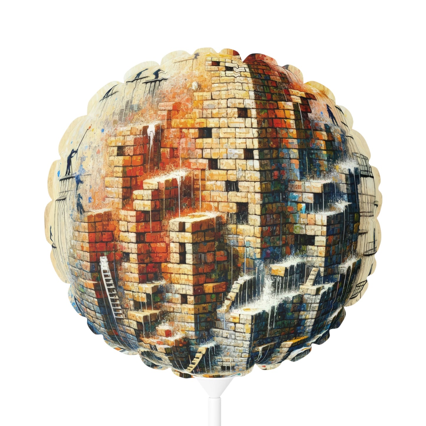 Actions Constructing Society Balloon (Round and Heart-shaped), 11" - ATUH.ART