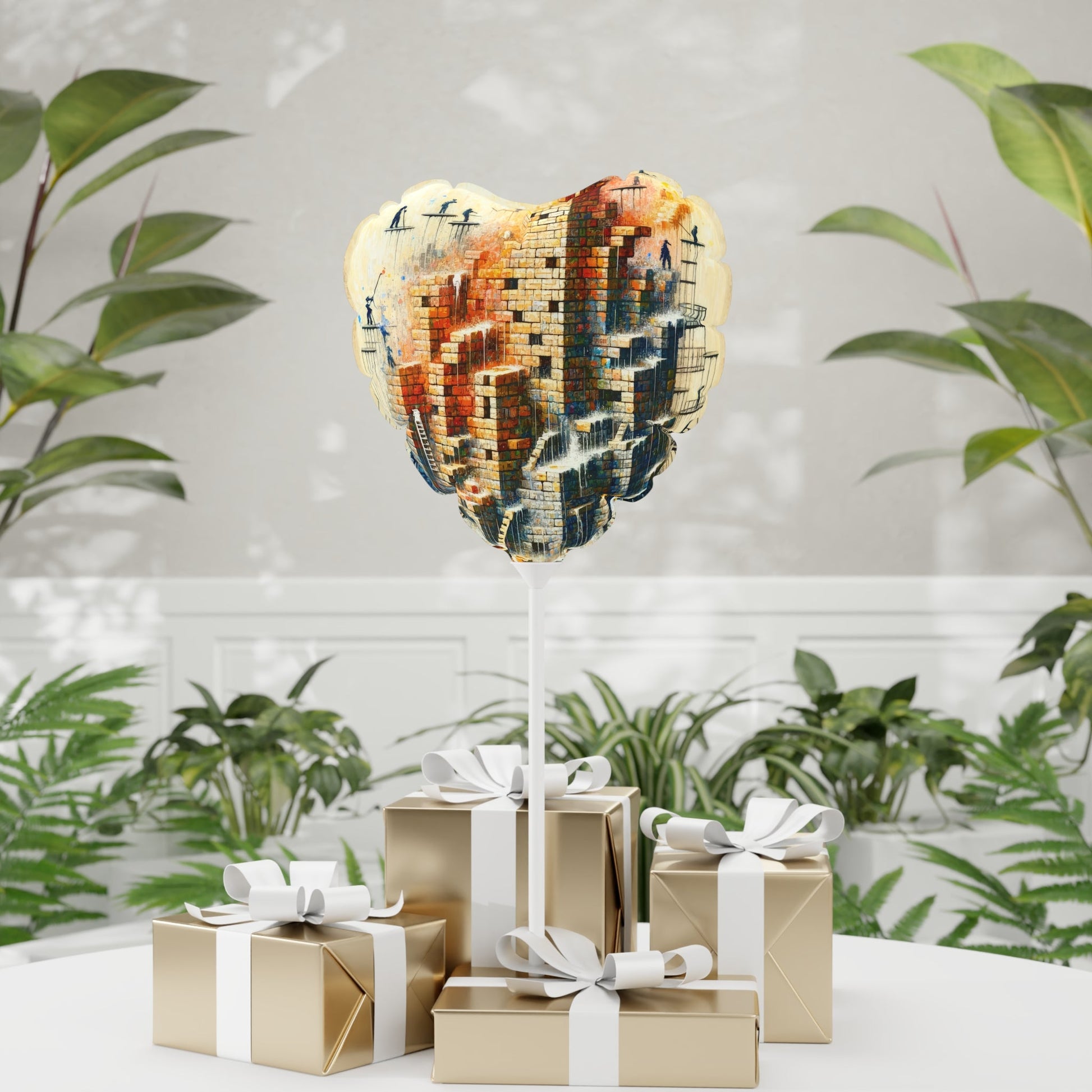Actions Constructing Society Balloon (Round and Heart-shaped), 11" - ATUH.ART