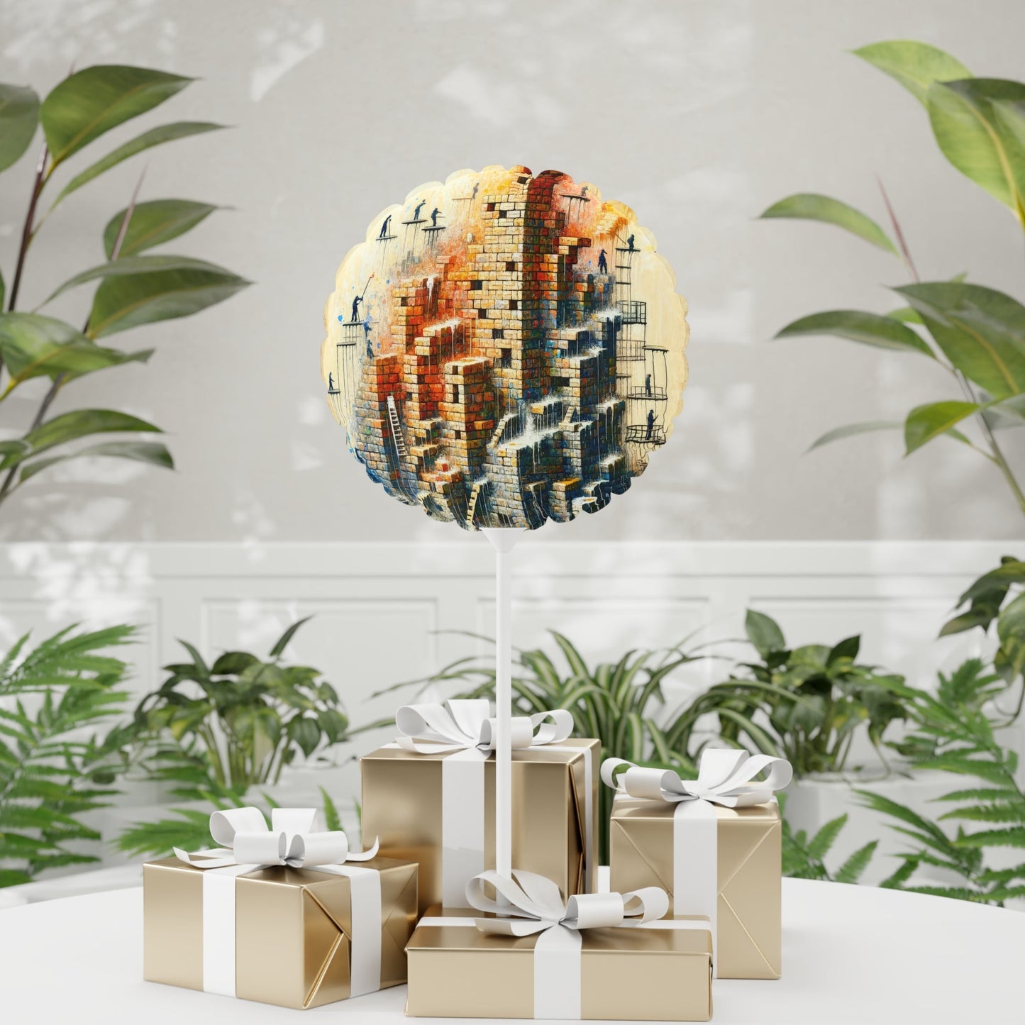 Actions Constructing Society Balloon (Round and Heart-shaped), 11" - ATUH.ART