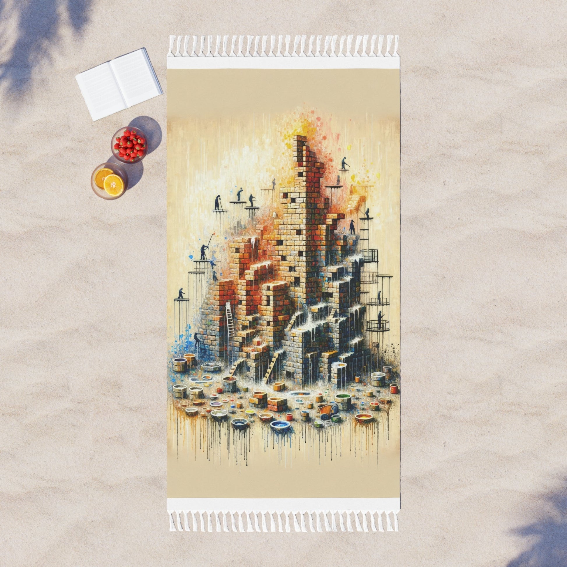 Actions Constructing Society Boho Beach Cloth - ATUH.ART