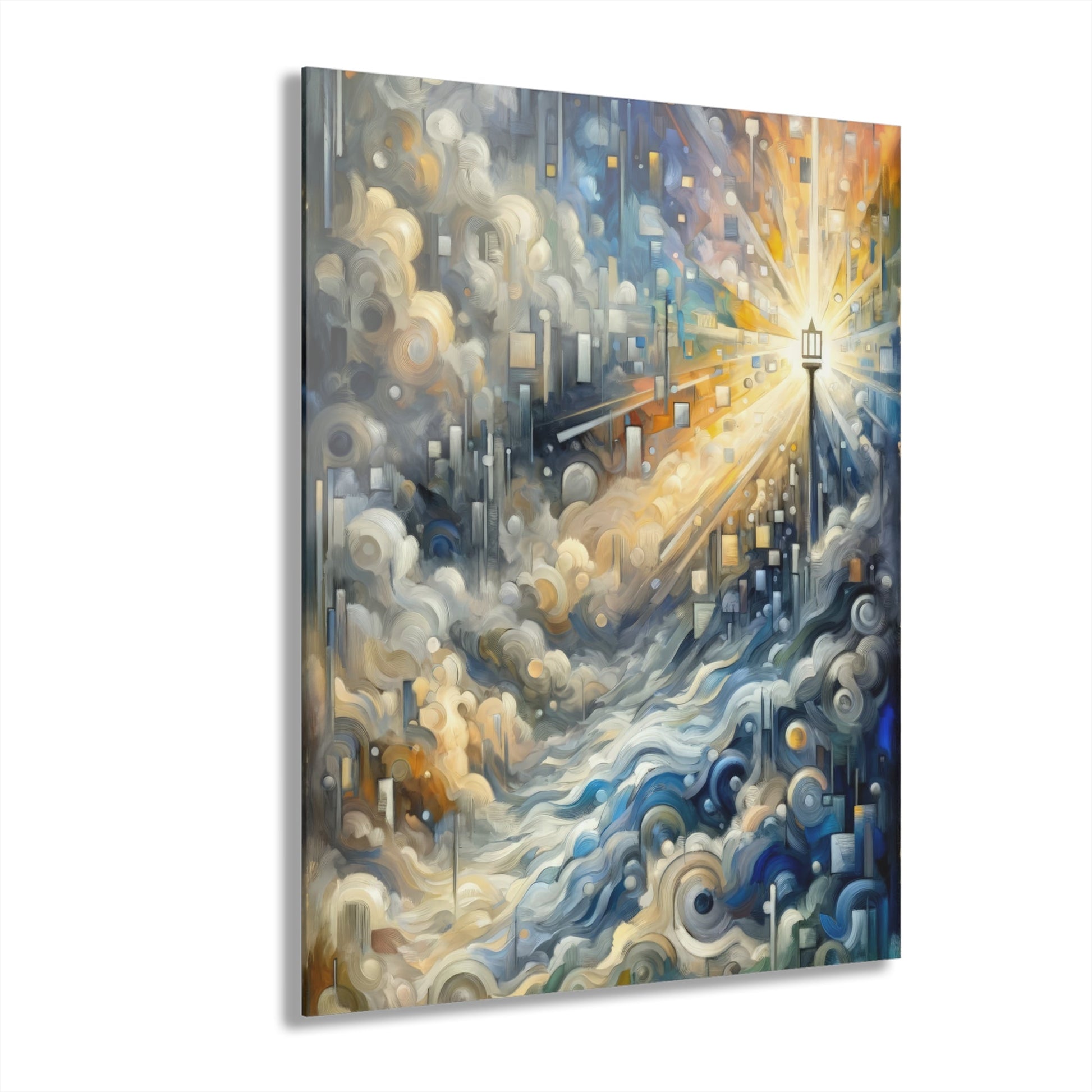 Adrift Beacon Tachism Acrylic Prints (French Cleat Hanging) - ATUH.ART