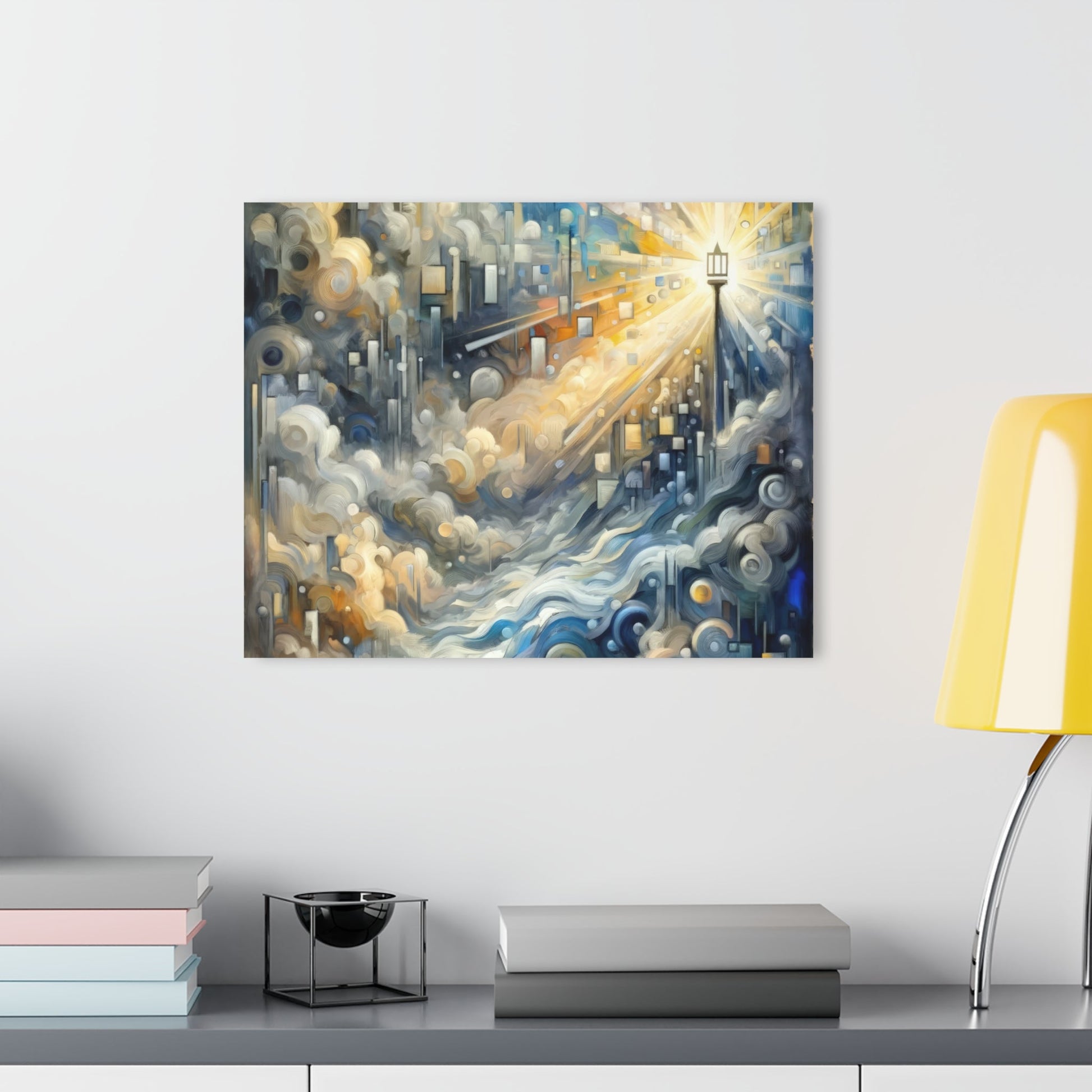 Adrift Beacon Tachism Acrylic Prints (French Cleat Hanging) - ATUH.ART