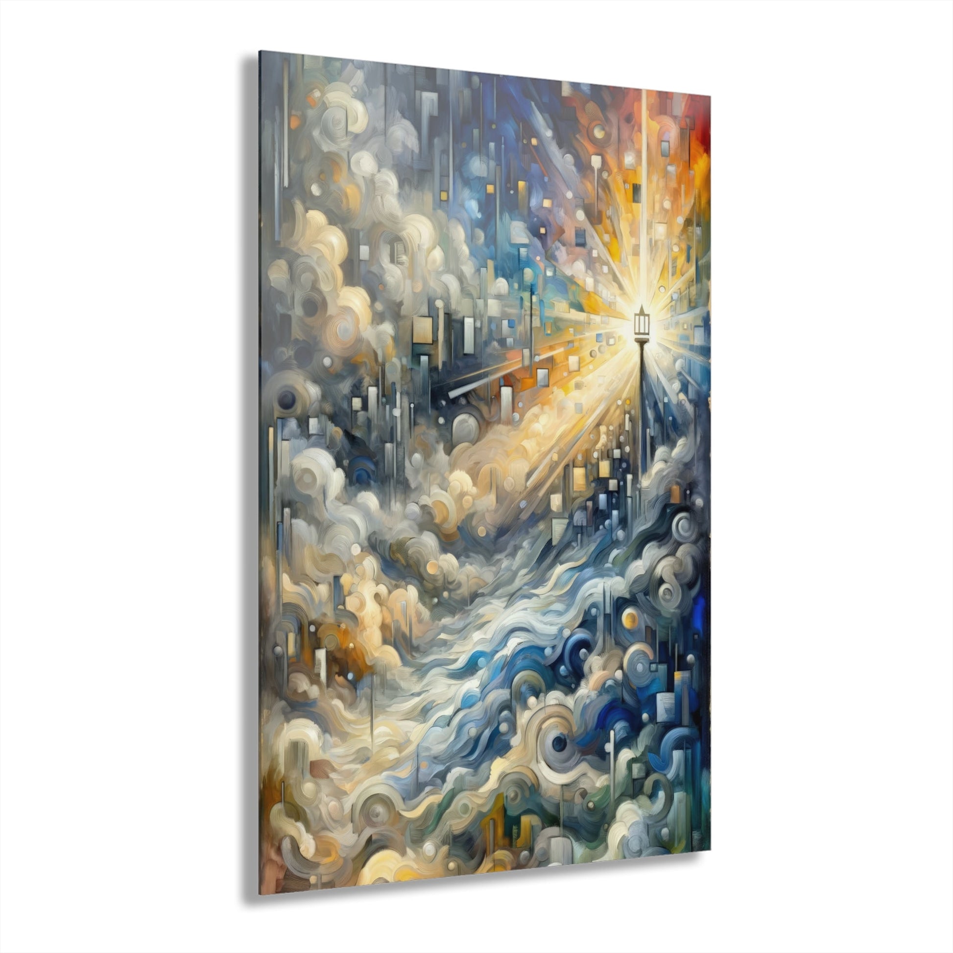 Adrift Beacon Tachism Acrylic Prints (French Cleat Hanging) - ATUH.ART