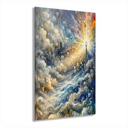 Adrift Beacon Tachism Acrylic Prints (French Cleat Hanging) - ATUH.ART