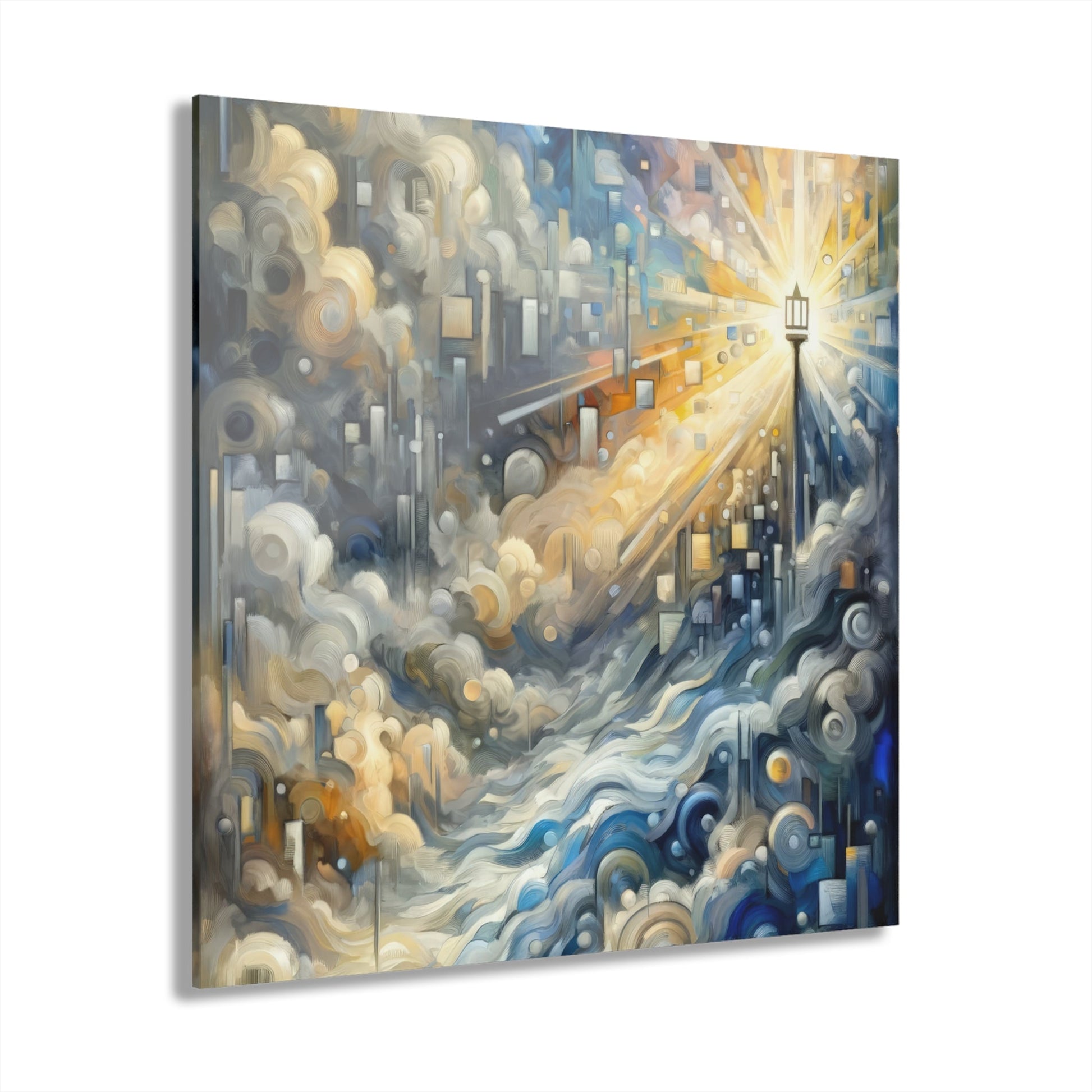Adrift Beacon Tachism Acrylic Prints (French Cleat Hanging) - ATUH.ART