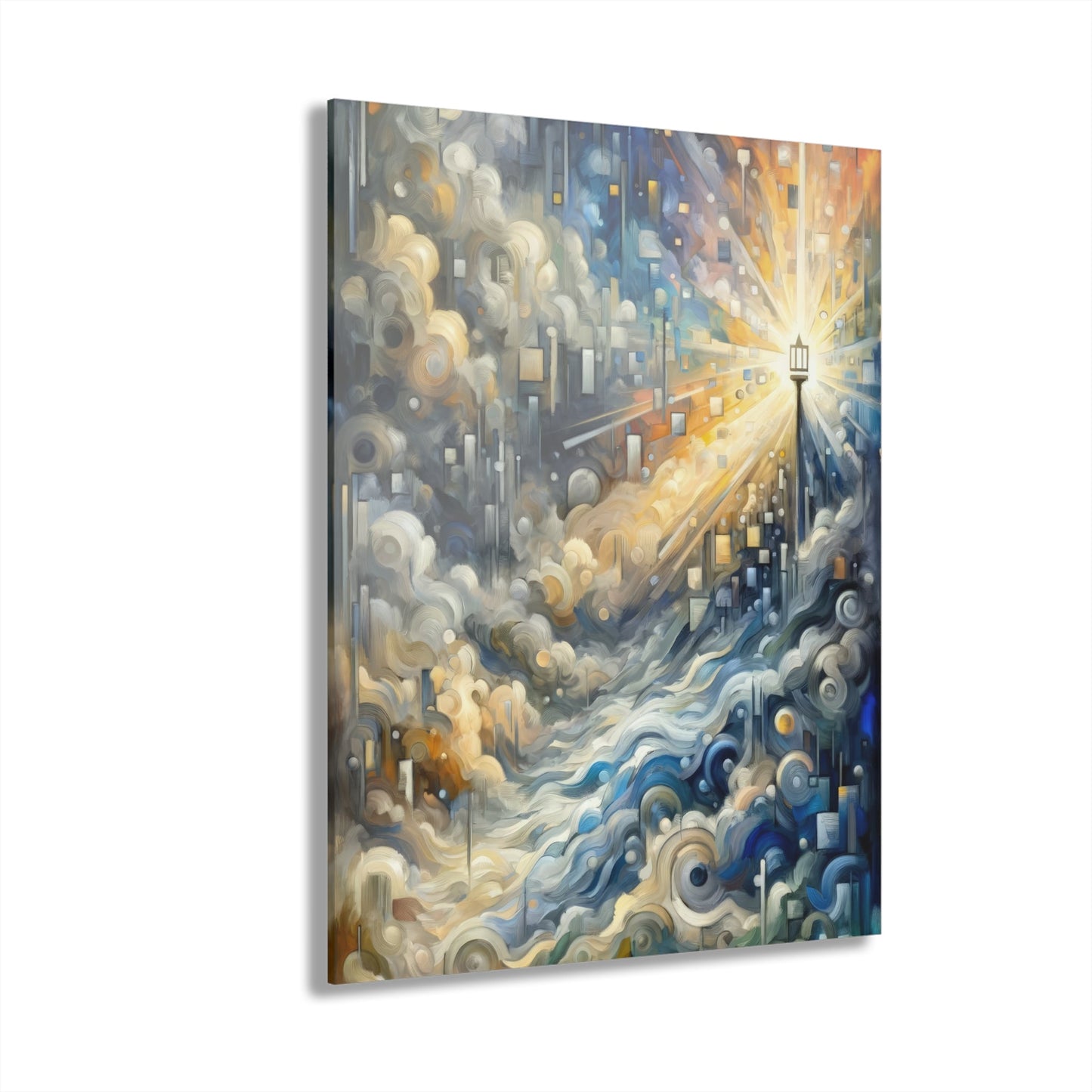 Adrift Beacon Tachism Acrylic Prints (French Cleat Hanging) - ATUH.ART