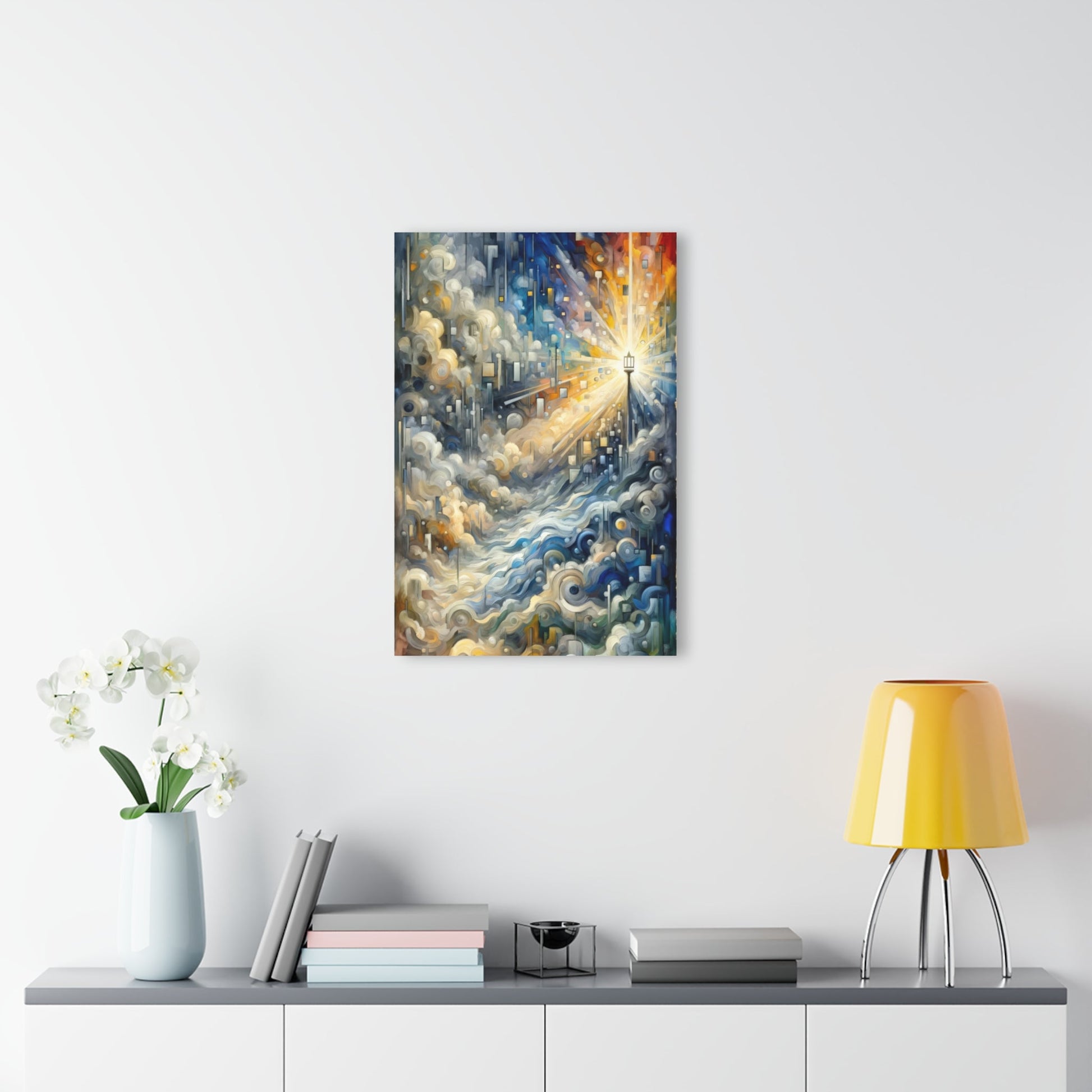Adrift Beacon Tachism Acrylic Prints (French Cleat Hanging) - ATUH.ART