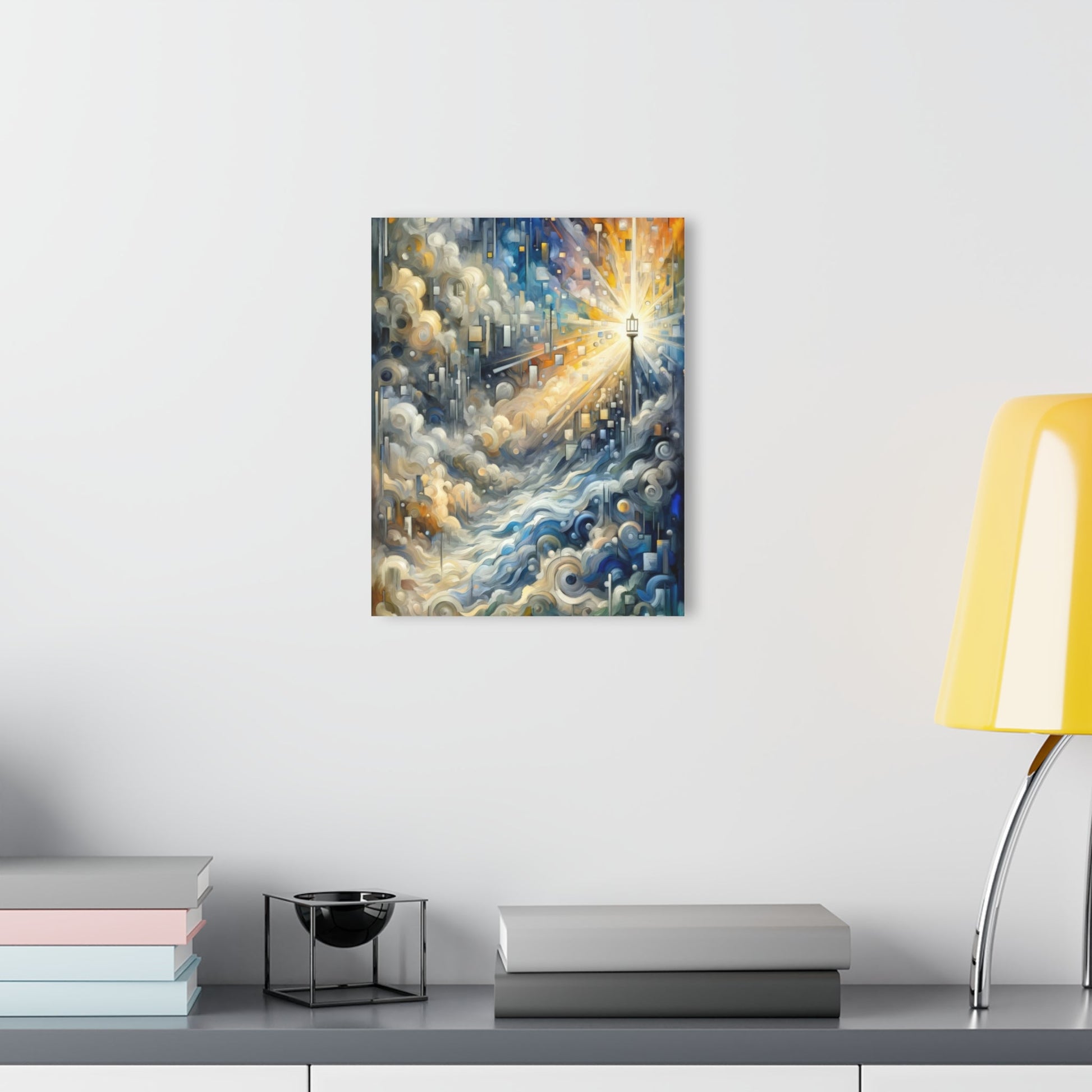 Adrift Beacon Tachism Acrylic Prints (French Cleat Hanging) - ATUH.ART