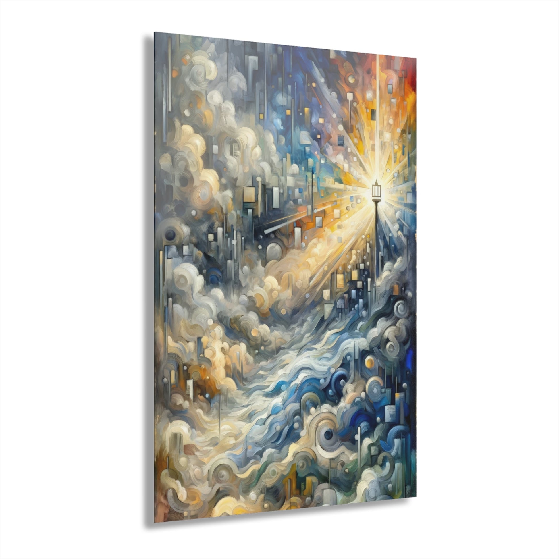 Adrift Beacon Tachism Acrylic Prints (French Cleat Hanging) - ATUH.ART