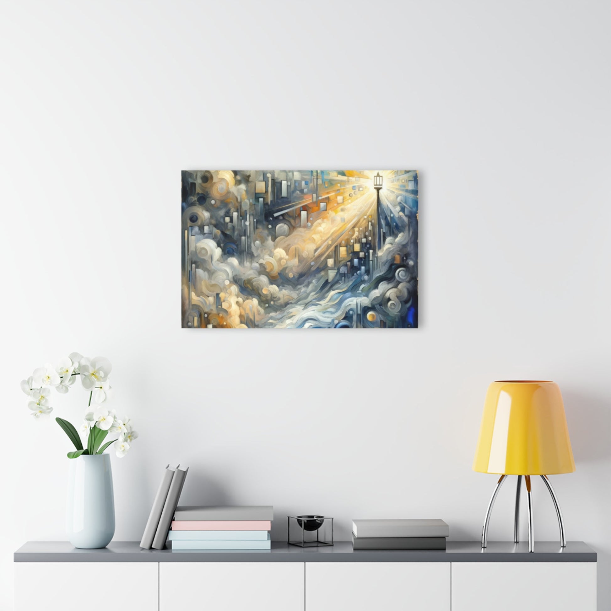 Adrift Beacon Tachism Acrylic Prints (French Cleat Hanging) - ATUH.ART
