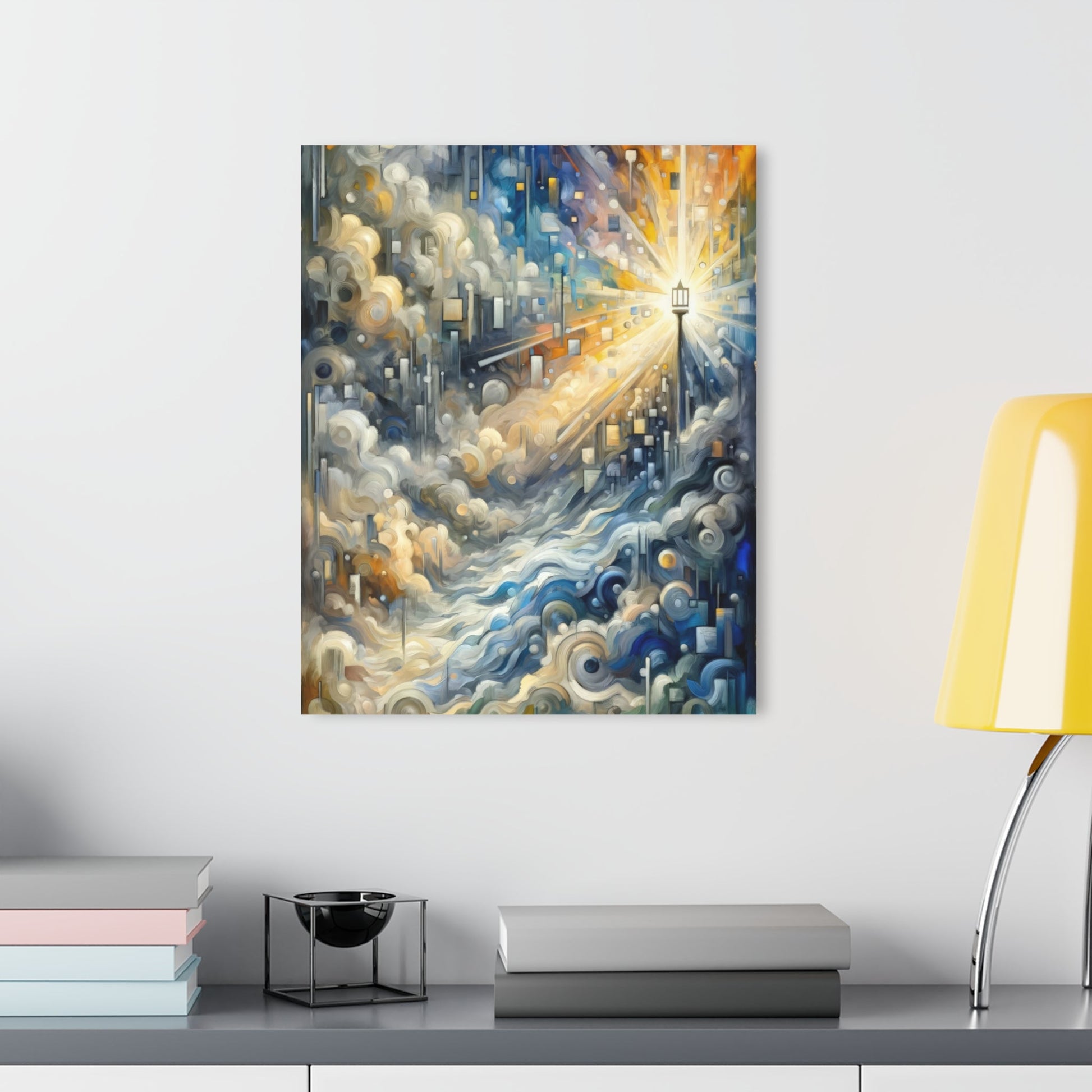 Adrift Beacon Tachism Acrylic Prints (French Cleat Hanging) - ATUH.ART