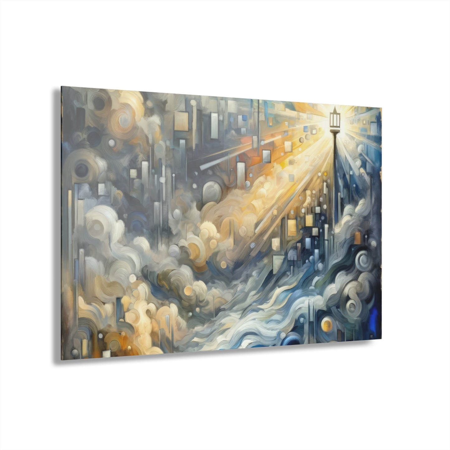Adrift Beacon Tachism Acrylic Prints (French Cleat Hanging) - ATUH.ART