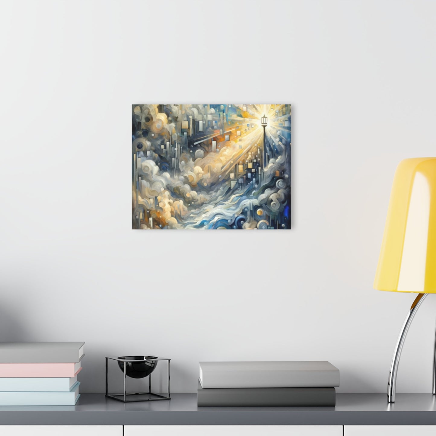 Adrift Beacon Tachism Acrylic Prints (French Cleat Hanging) - ATUH.ART