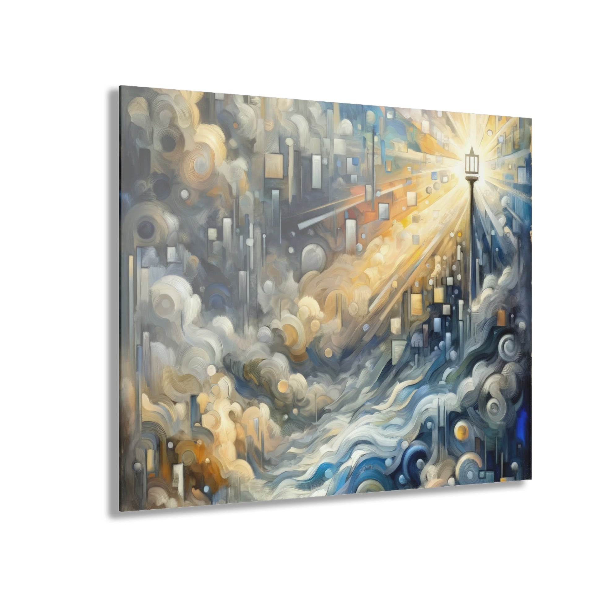 Adrift Beacon Tachism Acrylic Prints (French Cleat Hanging) - ATUH.ART