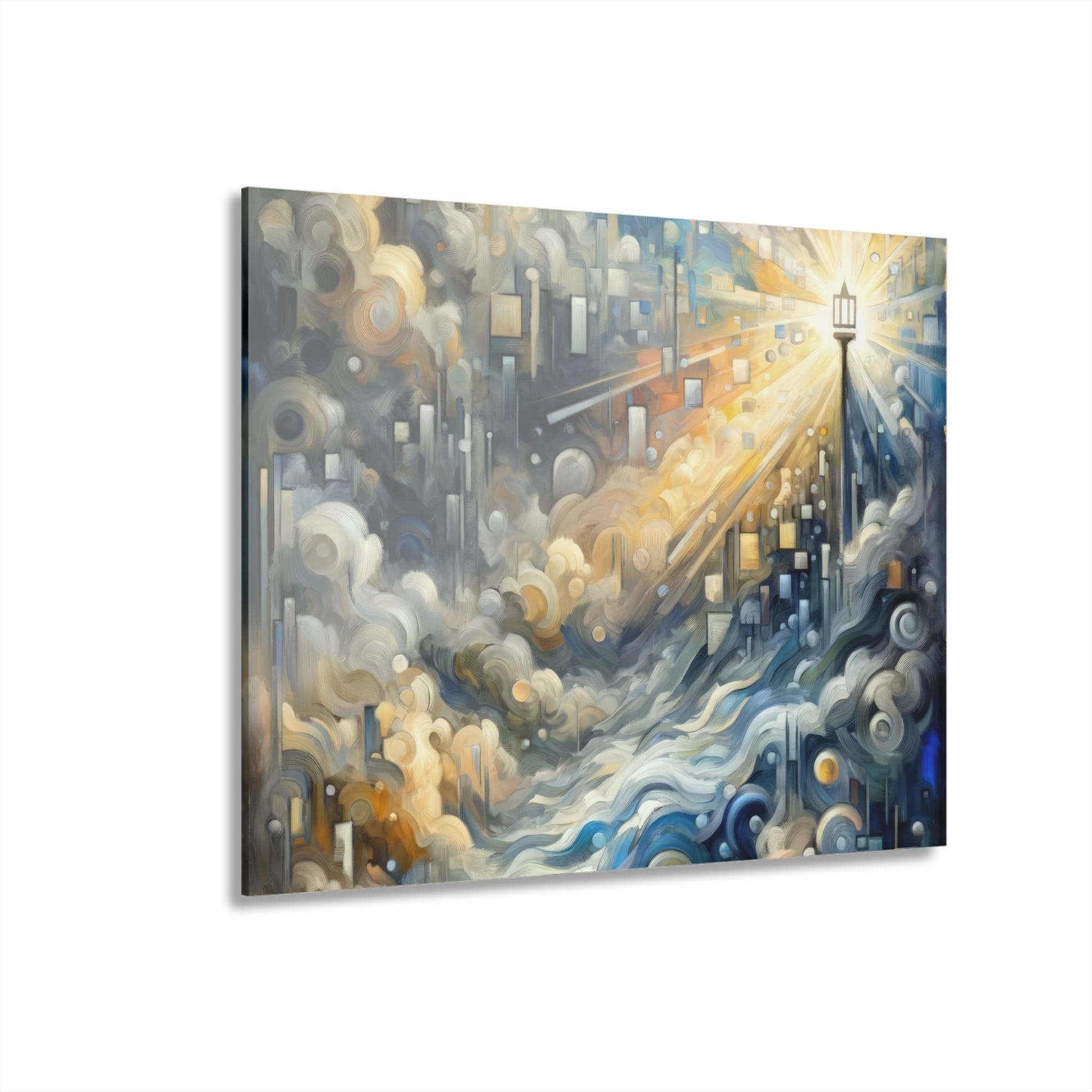 Adrift Beacon Tachism Acrylic Prints (French Cleat Hanging) - ATUH.ART