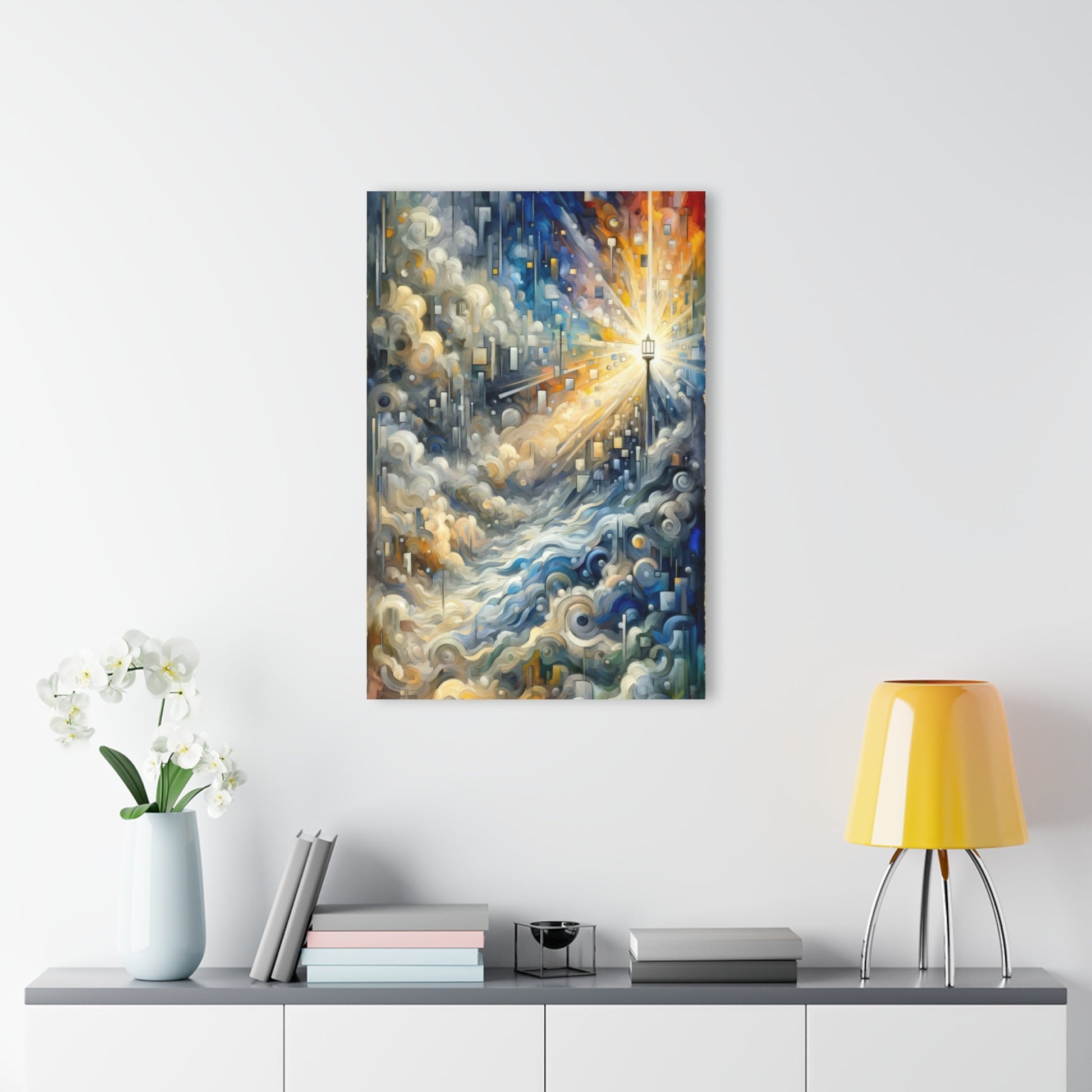 Adrift Beacon Tachism Acrylic Prints (French Cleat Hanging) - ATUH.ART