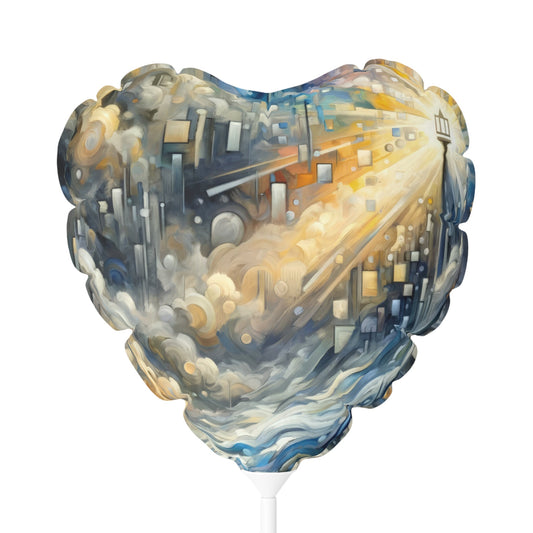 Adrift Beacon Tachism Balloon (Round and Heart-shaped), 11" - ATUH.ART